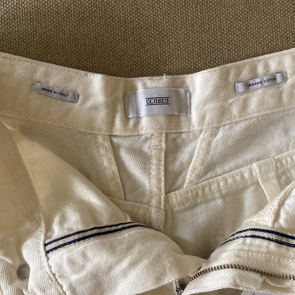 CLOSED brand A Better Blue cream colored denim shorts sz 26 - Picture 5 of 5